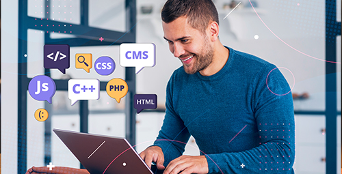 CMS, C++, Js, CSS, PHP, HTML banner image